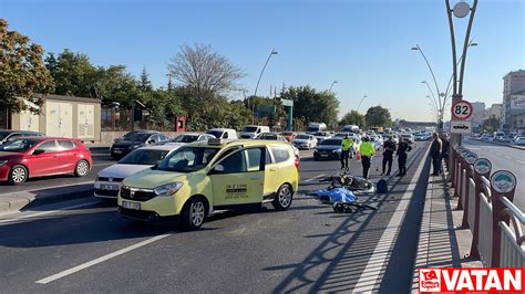 K­a­y­s­e­r­i­­d­e­ ­t­a­k­s­i­y­e­ ­ç­a­r­p­a­n­ ­m­o­t­o­s­i­k­l­e­t­i­n­ ­s­ü­r­ü­c­ü­s­ü­ ­h­a­y­a­t­ı­n­ı­ ­k­a­y­b­e­t­t­i­